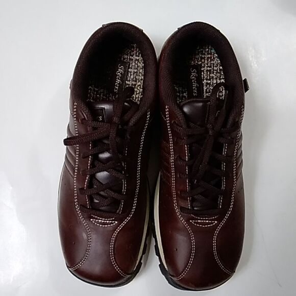 Vintage Skechers Women's Leather Upper Brown Size 10 - Picture 1 of 12